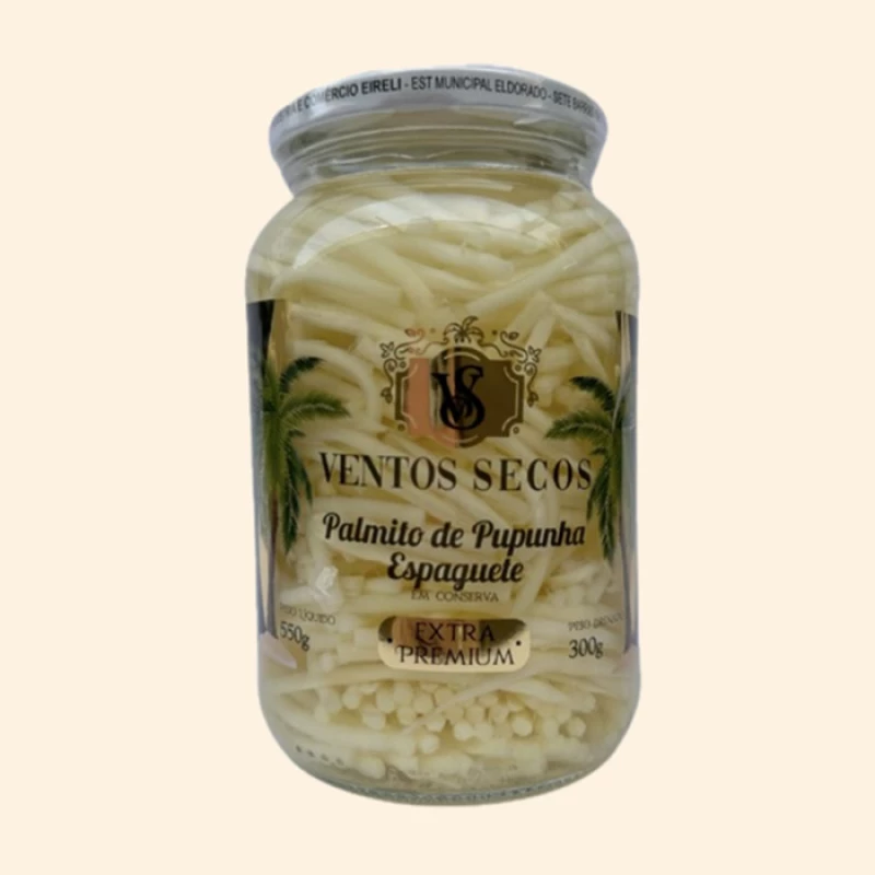 PALMITO DE PUPUNHA VENTOS SECOS ESPAGUETE